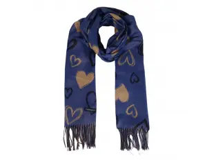 Дамски шал със сърца - Kremena