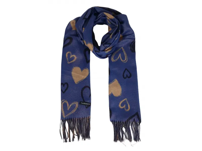 Дамски шал със сърца - Kremena Дамски шал със сърца - Kremena