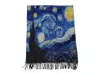 Двулицев дамски шал и ръкавици - Ван Гог - Звездна нощ