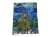 Двулицев дамски шал и ръкавици - Ван Гог - Звездна нощ