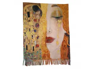 Двулицев дамски шал с картините на Густав Климт