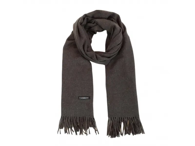 Графитен дамски шал от кашмир Графитен дамски шал от кашмир