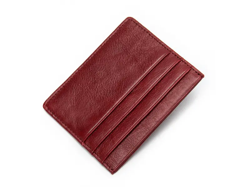 Червен кожен визитник - Ason Червен кожен визитник - Ason