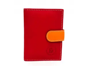 Червен визитник с закопчалка