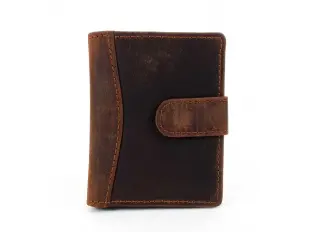 Кафяв кожен визитник