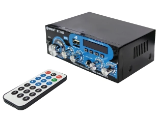 Домашен блутут аудио усилвател BT-502 - USB,FM,TFT,BLT, 2x30W, 220VAC Домашен блутут аудио усилвател BT-502 - USB,FM,TFT,BLT, 2x30W, 220VAC - подобен продукт