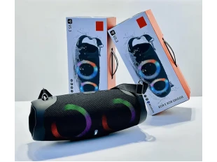 Голяма портативна мощна блутут колона Booms Box 3 RGB - Черен