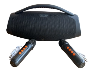 Голяма портативна мощна блутут колона Booms Box 3 RGB с 2 микрофона Голяма портативна мощна блутут колона Booms Box 3 RGB с 2 микрофона - подобен продукт