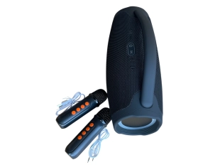 Голяма портативна мощна блутут колона Booms Box 3 RGB  с 2 микрофона