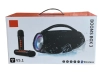 Голяма портативна мощна блутут колона Booms Box 3 RGB  с 2 микрофона Boomsbox - снимка 3
