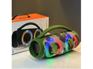Портативна мощна блутут колона Booms Box 3 Mini RGB - Камуфлажен