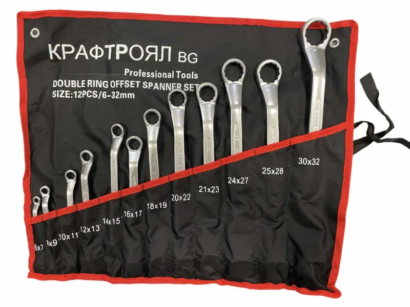 Комплект комбинирани гаечни ключове 12 части 6-32mm KraftRoyal Комплект комбинирани гаечни ключове 12 части 6-32mm KraftRoyal