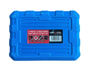 Комплект ударни вложки 4бр 1/2 CR-MO 17 мм, 19 мм, 21 мм, 22 мм