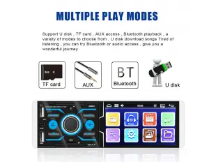 Авторадио MP3/MP5 4063AI с 4.1” дисплей,Bluetooth , USB, AUX , SDcard