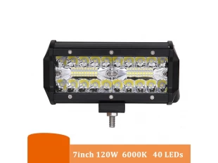 Автомобилен LED бар 120W - Мощен Прожектор за кола