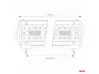 LED бар прожектор за кола,  Комбиниран, 720x74, 200 светодиода, 600W, 60000lm