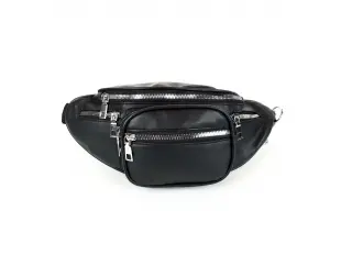 Стилна дамска чанта за през кръста от еко кожа