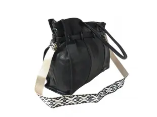 Черна дамска чанта - Rosn