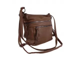 Кафява дамска чанта - раница - Karia