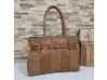 Кафява дамска чанта - Rosn
