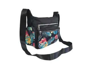 Черна чанта от текстил - Gian