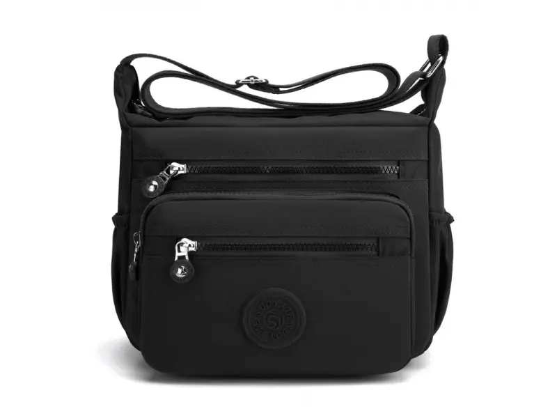 Черна чанта от текстил - Vqra Черна чанта от текстил - Vqra