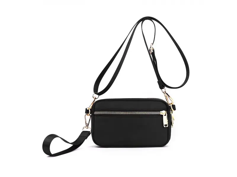 Черна чанта текстил - Elda Черна чанта текстил - Elda