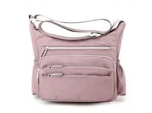 Розова ежедневна чанта от текстил - Nikol Розова ежедневна чанта от текстил - Nikol