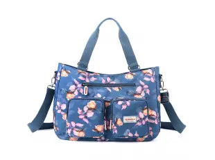 Синя чанта от текстил - Meilo