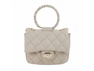 Тъмно бежовa дамска чанта - Mona