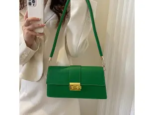 Зелена дамска чанта - Teria