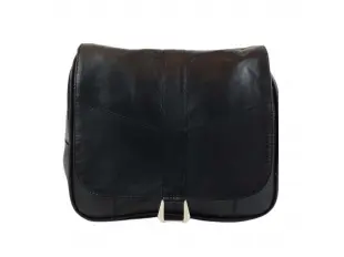 Черна чанта от естествена кожа - Elia