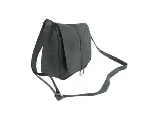 Малка маслено зелена кожена чанта - Emai