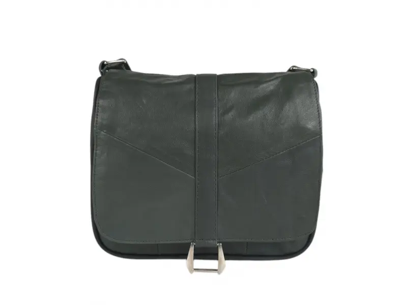 Малка маслено зелена кожена чанта - Emai Малка маслено зелена кожена чанта - Emai