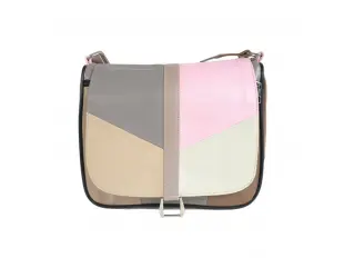 Многоцветна кожена дамска чанта - Elia