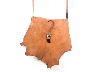 Голяма светло кафява чанта - листо