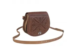 Кожена дамска чанта - Mikas