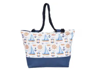 Лятна плажна чанта с корабчета