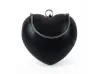 Блестяща черна чанта - сърце Блестяща черна чанта - сърце