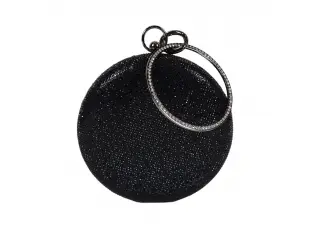 Черна кръгла чанта - Kolins Черна кръгла чанта - Kolins