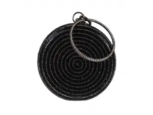 Черна кръгла чанта - Valein