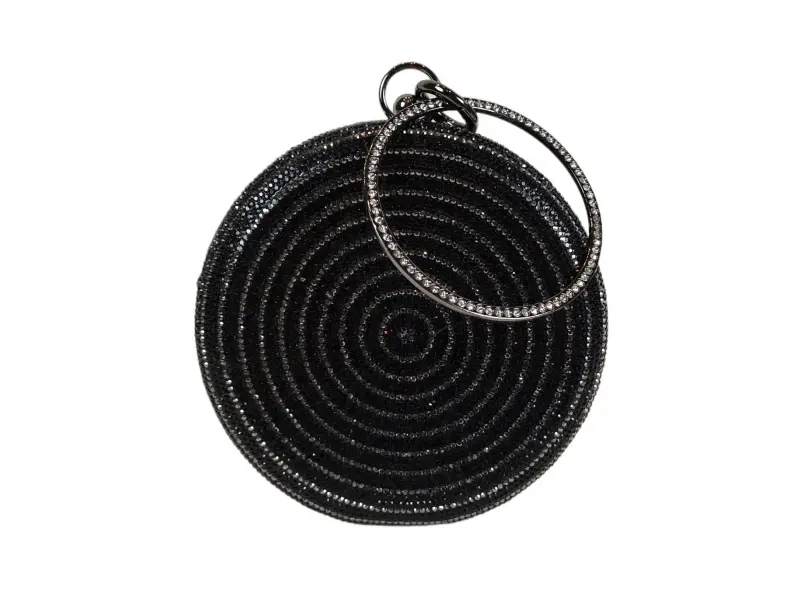 Черна кръгла чанта - Valein Черна кръгла чанта - Valein