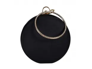 Елегантна черна кръгла чанта - Alesan Елегантна черна кръгла чанта - Alesan