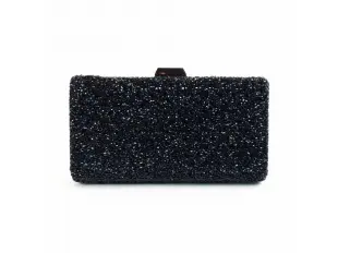 Голяма черна вечерна чанта