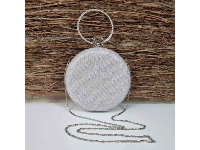 Сребърна кръгла чанта - Kalia Сребърна кръгла чанта - Kalia