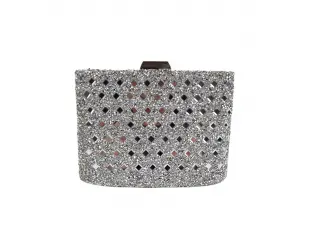 Сребърна официална чанта - Meladi