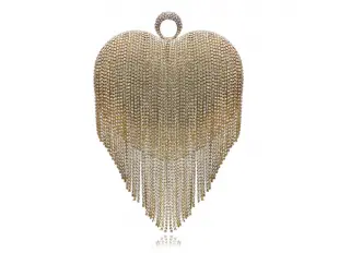 Златна чанта сърце - Anna