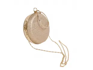 Златна кръгла чанта - Limai