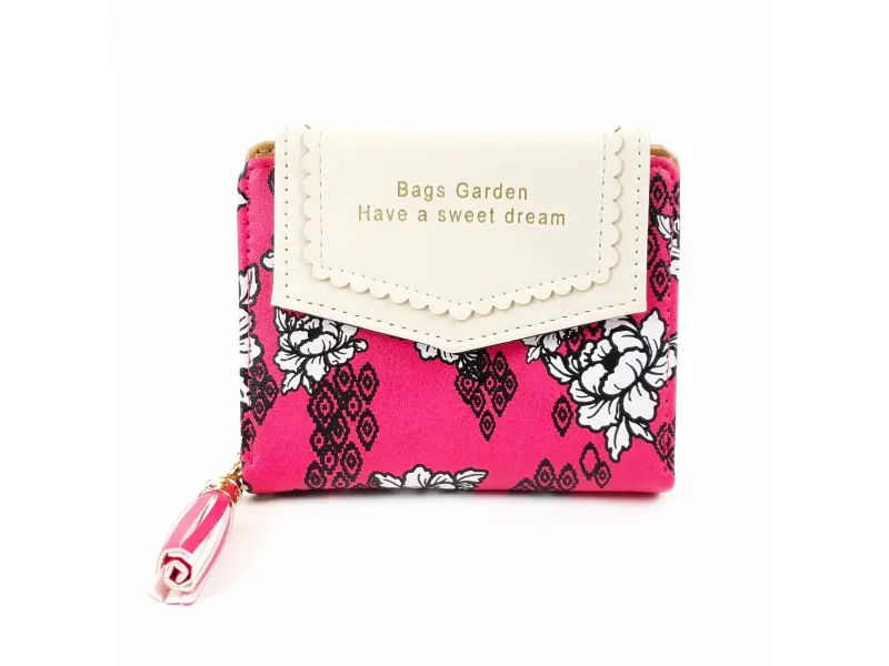 Цикламено малко портмоне - Garden Цикламено малко портмоне - Garden