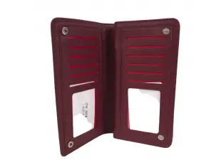 Бордово дамско портмоне - Kasinan